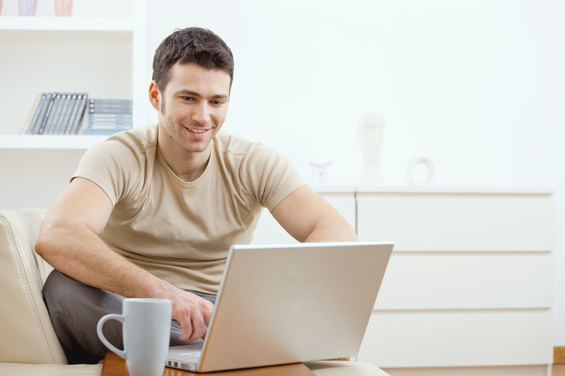 man on laptop