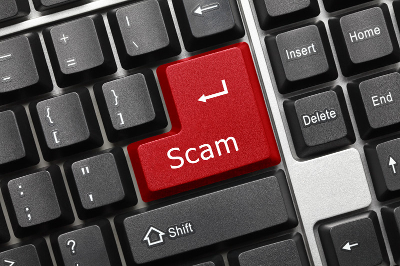 online scam concept image