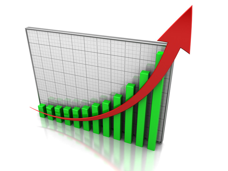 increase on graph