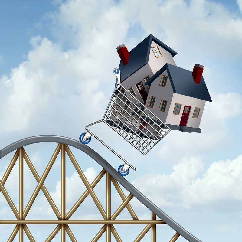 houses rolling downhill