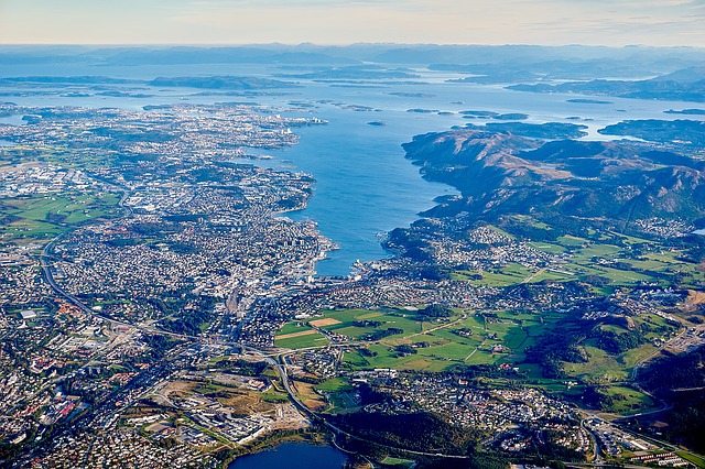aerial view of houses