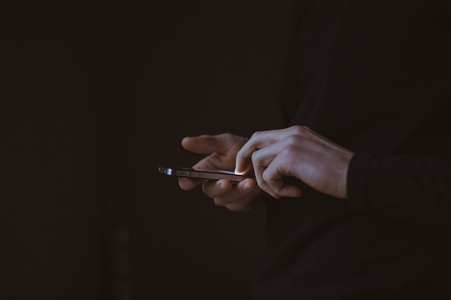 person making phone call