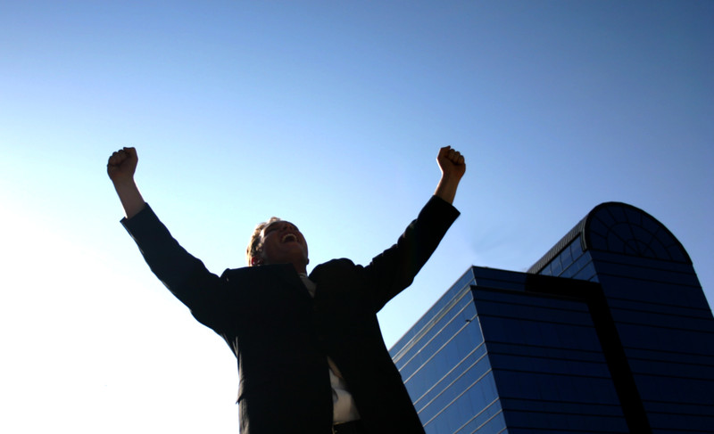 landlord celebrate his win